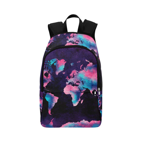 world map Fabric Backpack for Adult (Model 1659)