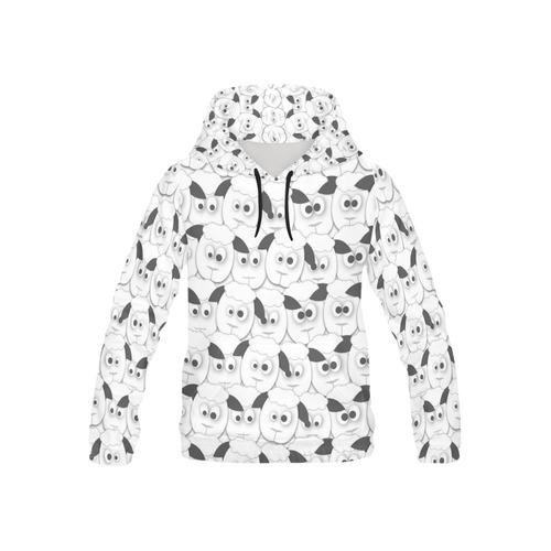 Crazy Herd of Sheep All Over Print Hoodie for Kid (USA Size) (Model H13)