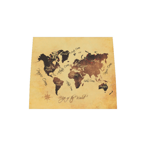 world map Boston Handbag (Model 1621)