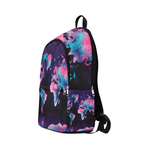 world map Fabric Backpack for Adult (Model 1659)