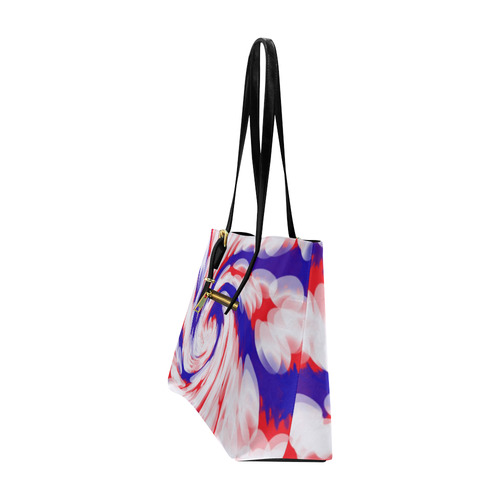 Red White Blue USA Patriotic Abstract Euramerican Tote Bag/Large (Model 1656)