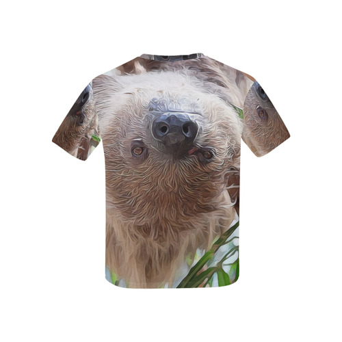 Cute Sloth in the tree by JamColors Kids' All Over Print T-shirt (USA Size) (Model T40)