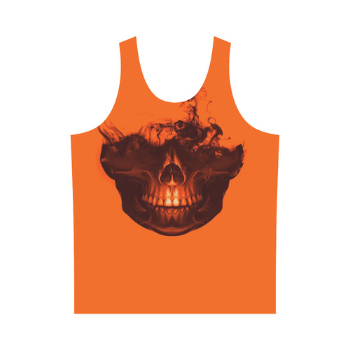 Funny Halloween - Burned Skull A by JamColors All Over Print Tank Top for Men (Model T43)