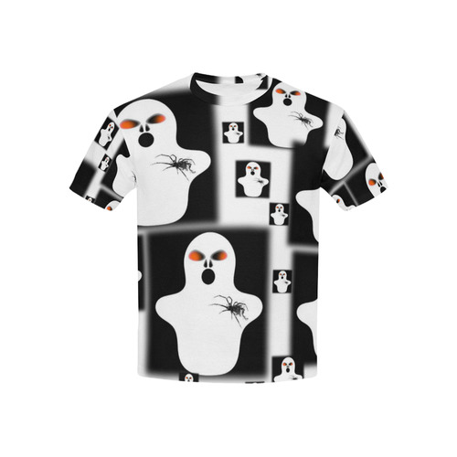 Funny Halloween - Ghost Pattern 2 by JamColors Kids' All Over Print T-shirt (USA Size) (Model T40)