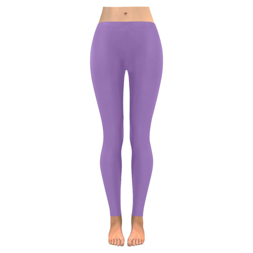 Wisteria Women's Low Rise Leggings (Invisible Stitch) (Model L05)