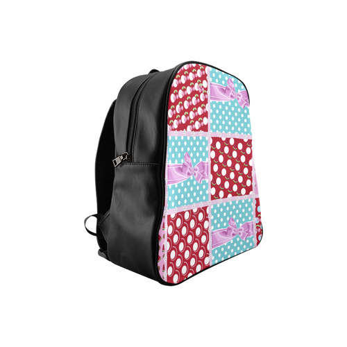 collage of Rockabilly bliss kids bags School Backpack (Model 1601)(Small)