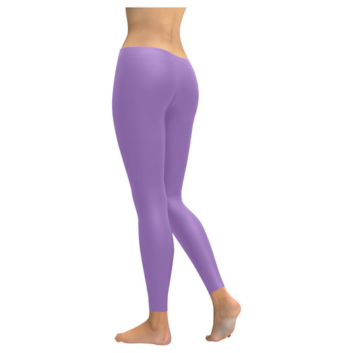 Wisteria Women's Low Rise Leggings (Invisible Stitch) (Model L05)