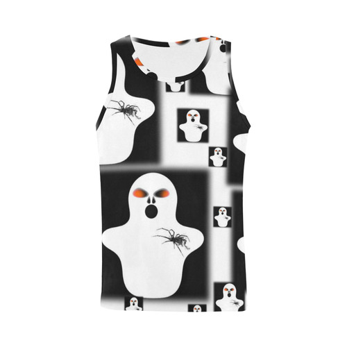 Funny Halloween - Ghost Pattern 2 by JamColors All Over Print Tank Top for Men (Model T43)
