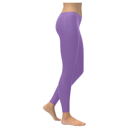 Wisteria Women's Low Rise Leggings (Invisible Stitch) (Model L05)