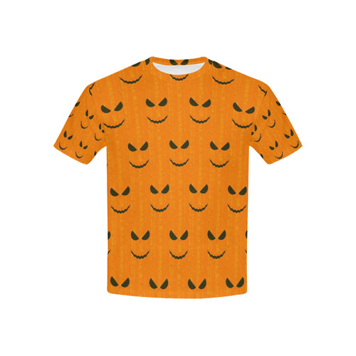 Funny Halloween - Face Pattern by JamColors Kids' All Over Print T-shirt (USA Size) (Model T40)