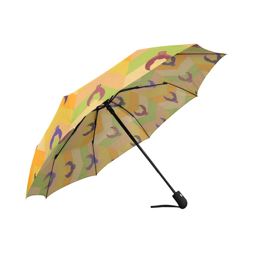 Funny Halloween - Bat Pattern 1 Auto-Foldable Umbrella (Model U04)