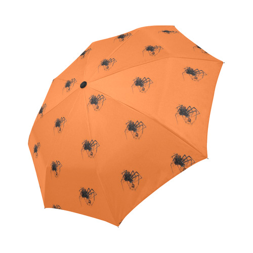 Funny Halloween - Spider Pattern by JamColors Auto-Foldable Umbrella (Model U04)
