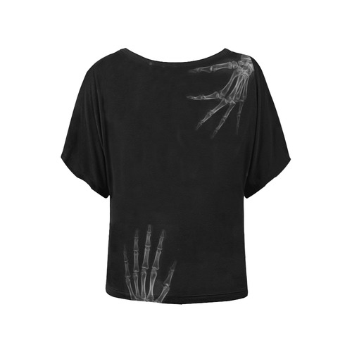 Gotcha! Women's Batwing-Sleeved Blouse T shirt (Model T44)