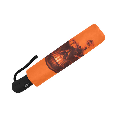 Funny Halloween - Burned Skull A by JamColors Auto-Foldable Umbrella (Model U04)