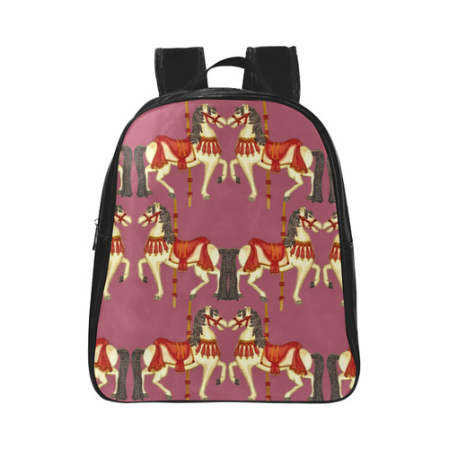 prancing carouselle ponies1  kids bag School Backpack (Model 1601)(Small)