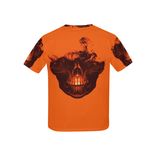 Funny Halloween - Burned Skull A by JamColors Kids' All Over Print T-shirt (USA Size) (Model T40)