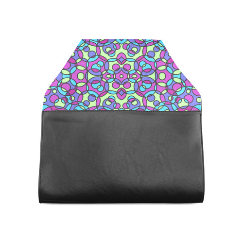 Circles geometric shapes Clutch Bag (Model 1630)