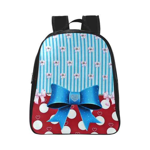girly rockabilly 1 kids bags School Backpack (Model 1601)(Small)