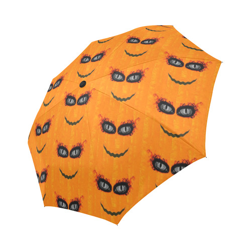 Funny Halloween - Face Pattern 2 by JamColors Auto-Foldable Umbrella (Model U04)