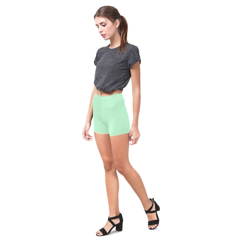 Magic Mint Green Briseis Skinny Shorts (Model L04)