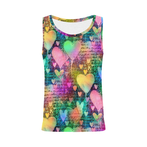 Love Letters Daydream All Over Print Tank Top for Women (Model T43)