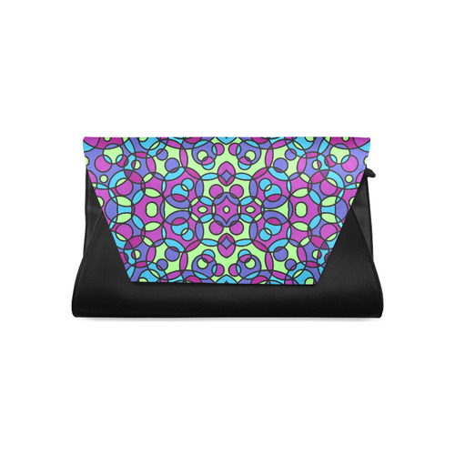 Circles geometric shapes Clutch Bag (Model 1630)