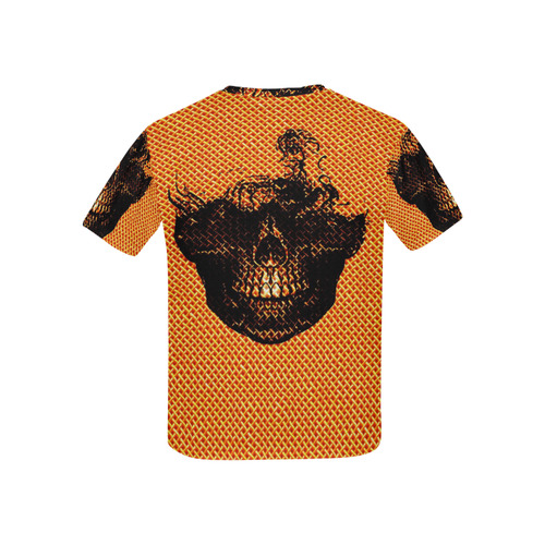 Funny Halloween - Burned Skull B by JamColors Kids' All Over Print T-shirt (USA Size) (Model T40)