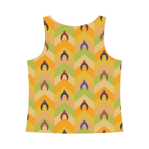 Funny Halloween - Bat Pattern 1 All Over Print Tank Top for Women (Model T43)