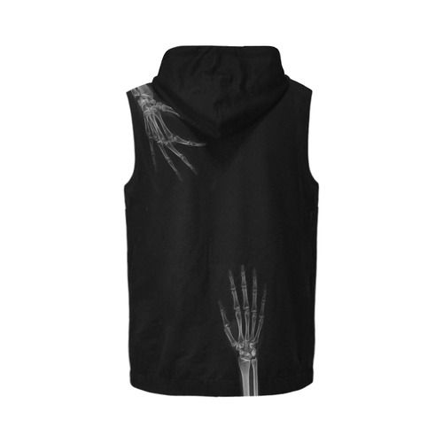 Gotcha! All Over Print Sleeveless Zip Up Hoodie for Men (Model H16)