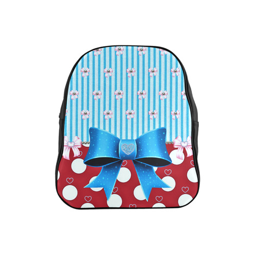 girly rockabilly 1 kids bags School Backpack (Model 1601)(Small)