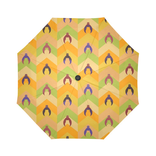 Funny Halloween - Bat Pattern 1 Auto-Foldable Umbrella (Model U04)