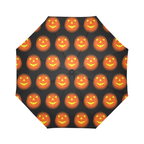 Funny Halloween - Pumpkin Pattern by JamColors Auto-Foldable Umbrella (Model U04)