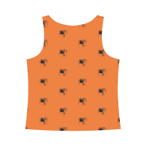 Funny Halloween - Spider Pattern by JamColors All Over Print Tank Top for Women (Model T43)