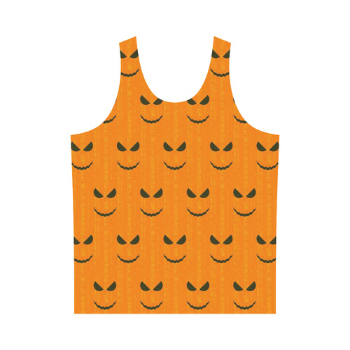 Funny Halloween - Face Pattern by JamColors All Over Print Tank Top for Men (Model T43)