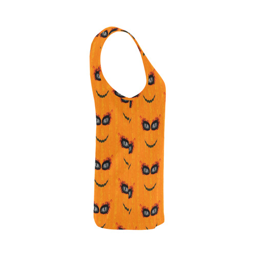 Funny Halloween - Face Pattern 2 by JamColors All Over Print Tank Top for Women (Model T43)