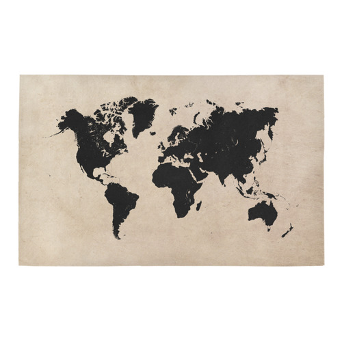 world map Bath Rug 20''x 32''