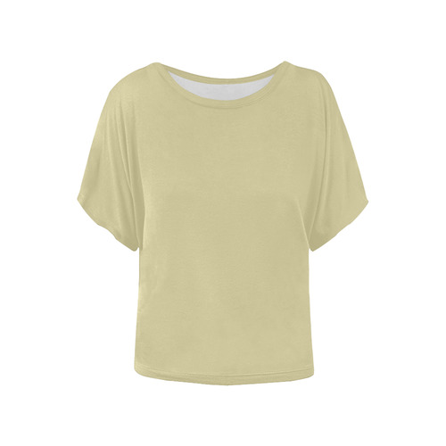 Winter Hazel Women's Batwing-Sleeved Blouse T shirt (Model T44)