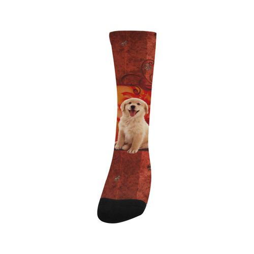 Sweet golden retriever Trouser Socks