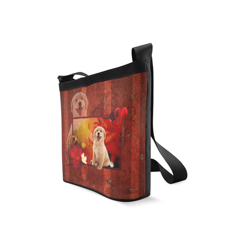 Sweet golden retriever Crossbody Bags (Model 1613)