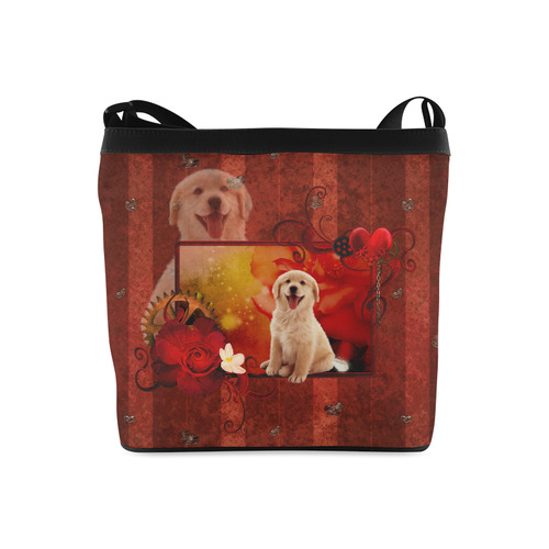 Sweet golden retriever Crossbody Bags (Model 1613)