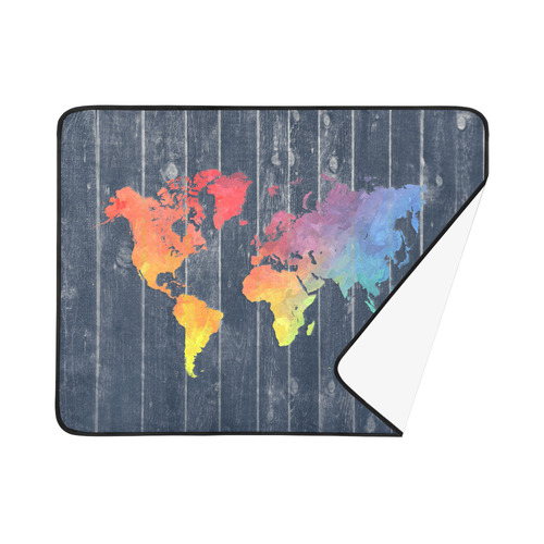 world map Beach Mat 78"x 60"