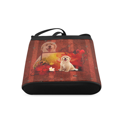 Sweet golden retriever Crossbody Bags (Model 1613)