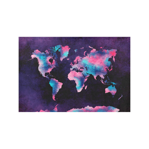 world map Placemat 12''x18''