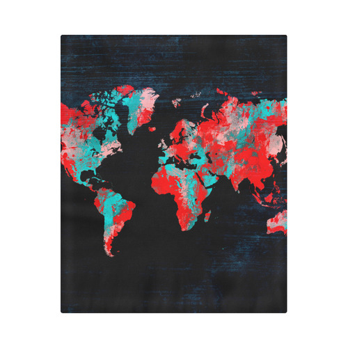 world map Duvet Cover 86"x70" ( All-over-print)