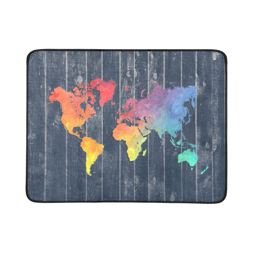 world map Beach Mat 78"x 60"