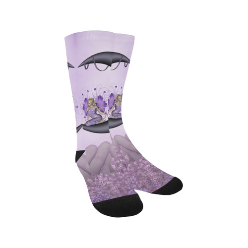 Wonderful fairy on the moon Trouser Socks