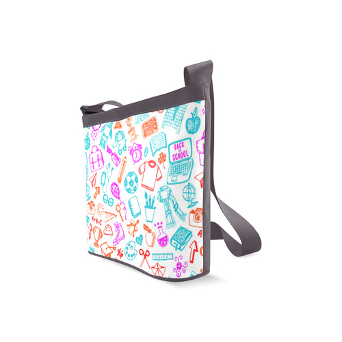 Back To School Computer Apple Rocket Crossbody Bags (Model 1613)