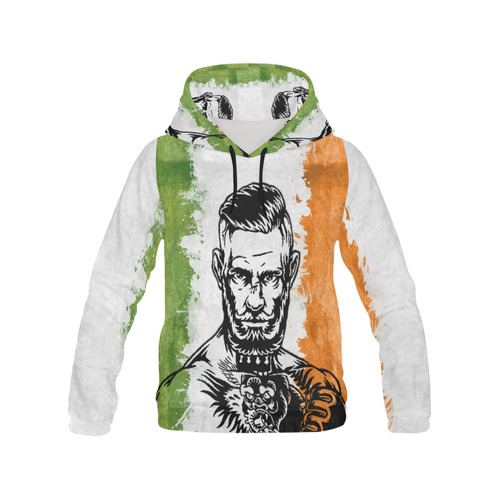 Irish flag Hoodie All Over Print Hoodie for Men (USA Size) (Model H13)