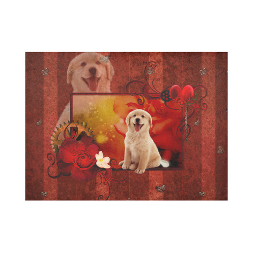 Sweet golden retriever Placemat 14’’ x 19’’ (Set of 2)