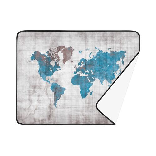 world map Beach Mat 78"x 60"